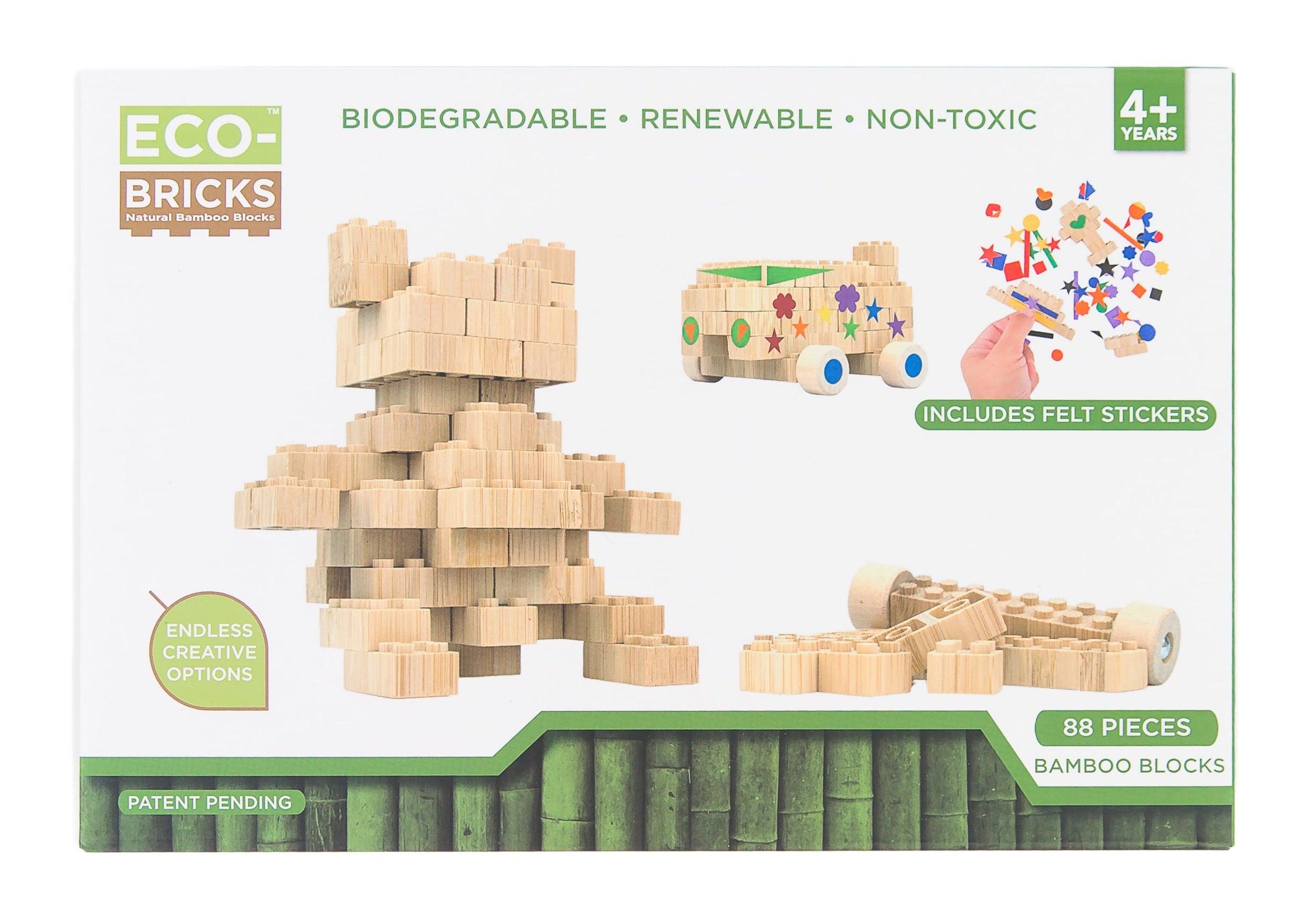 Once Kids Eco-bricks Bamboo 90pc