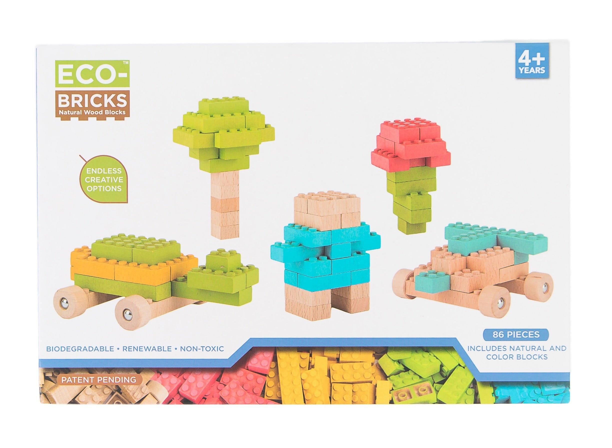 Children's wooden hot sale building bricks