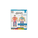 Once Kids Eco-bricks™ Minifigure Color your own wooden action figures compatible with building construction toys