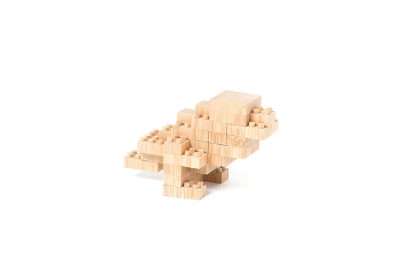 Bamboo Construction Bricks compatible with Lego Sustainable construction toys