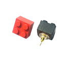 Wooden Brick 2x2 Stud Earrings School Theme - Once Kids