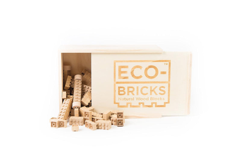Eco-Bricks™ Bamboo 145-Piece set is a brilliant first step into healthier, greener, construction block fun. Eco-bricks™ Bamboo are natural and biodegradable bamboo construction blocks.