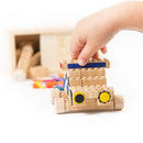 Eco-Bricks™ Bamboo 24-Piece set is a brilliant first step into healthier, greener, construction block fun. Now Including 100% Recycled Felt Stickers to add more personalization! 