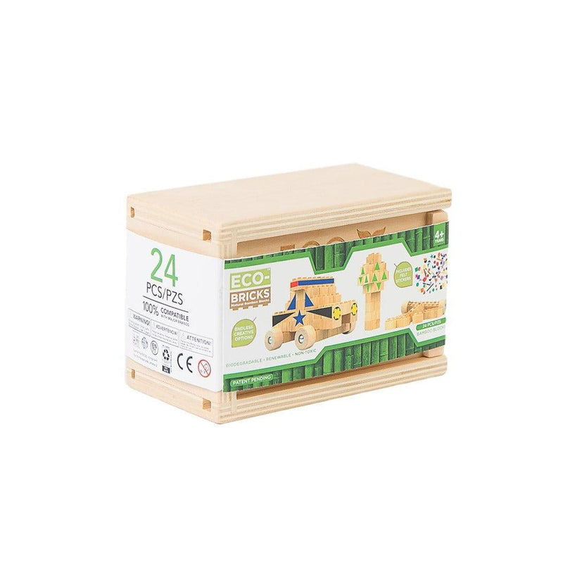 Eco-Bricks™ Bamboo 24-Piece set is a brilliant first step into healthier, greener, construction block fun.