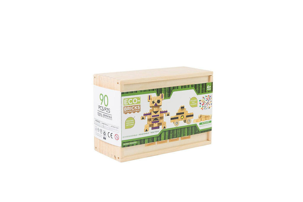 Once Kids Eco-bricks Bamboo 90pc