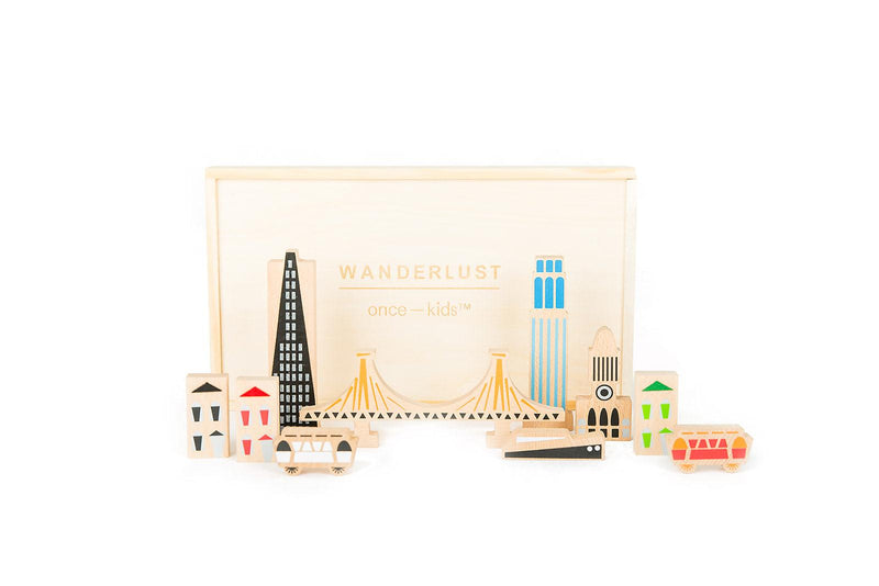 wanderlust San Francisco wooden city blocks