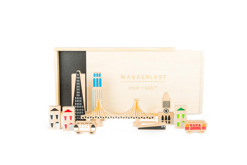 wanderlust San Francisco wooden city blocks