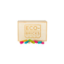 Once Kids Eco-Bricks™ Color made with water based color and biodegradable wooden construction blocks. The Eco-Bricks™ Color 206-piece set is made from Non-Toxic Water-Base Color, a brilliant first step into healthier, greener, construction block fun!  Building Construction toy