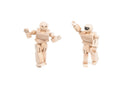 Once Kids Eco-bricks™ Minifigure Color your own wooden action figures compatible with building construction toys