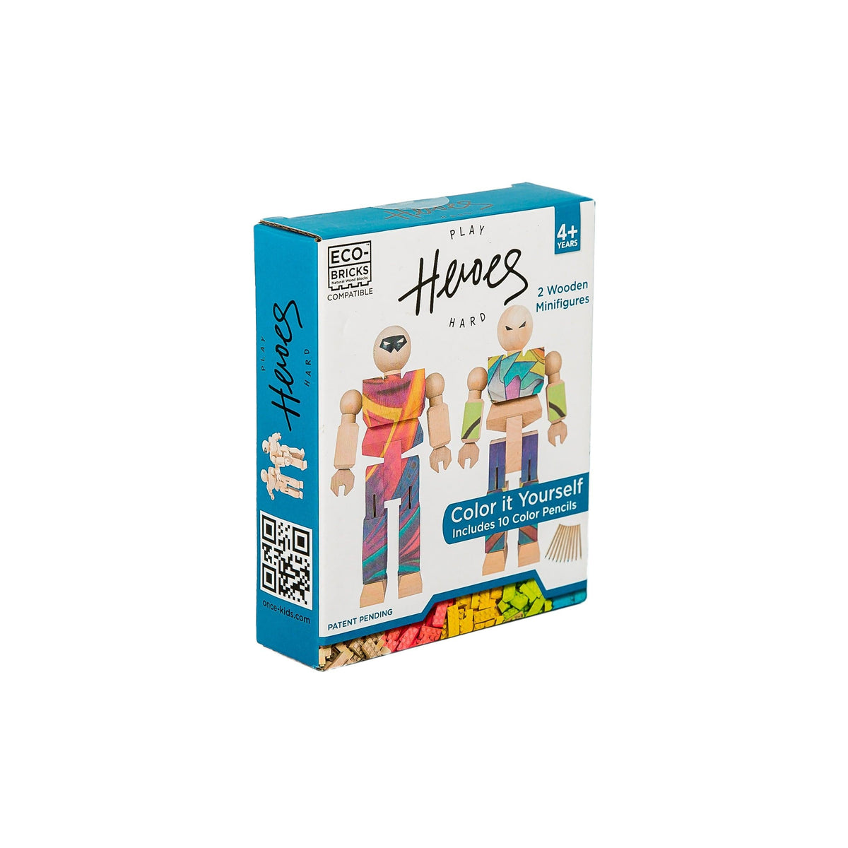 Wooden Mini-Figure 2-Pack - Eco-Friendly & LEGO® Compatible