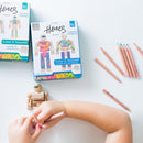 Once Kids Eco-bricks™ Minifigure Color your own wooden action figures compatible with building construction toys