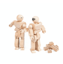 Once Kids Eco-bricks™ Minifigure Color your own wooden action figures compatible with building construction toys