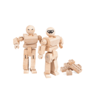 Once Kids Eco-bricks™ Minifigure Color your own wooden action figures compatible with building construction toys