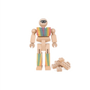 Once Kids Eco-bricks™ Minifigure Color your own wooden action figures compatible with building construction toys