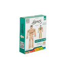 Once Kids Eco-bricks™ Minifigure Color your own wooden action figures compatible with building construction toys