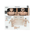 Make Your Own Wood Action Figure - 2 pack Color Kit - Once Kids