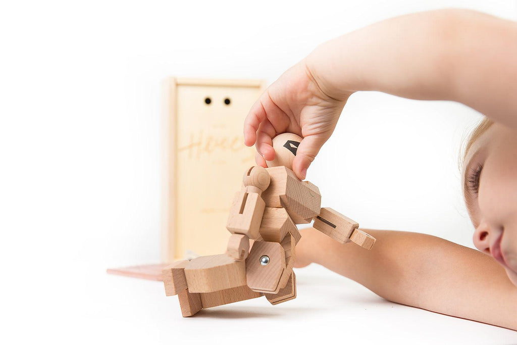 Once Kids Create Your Own Wood Action Figure Color Kit Designer Toy