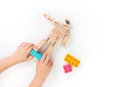Make Your Own Wood Action Figure Color Kit - Once Kids