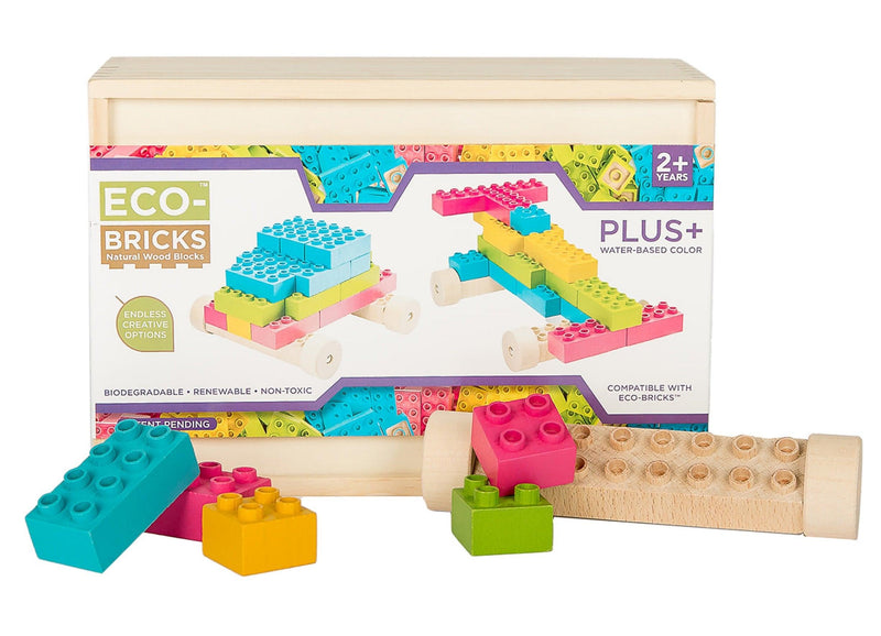 Plus+ Color Wood Bricks 48pcs - Once Kids