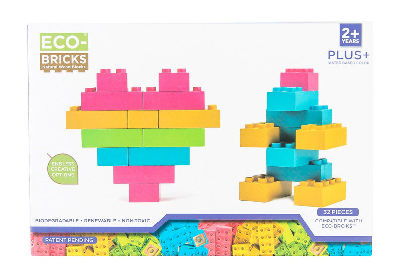 Plus+ Color Wood Bricks Education Medium Set - Once Kids