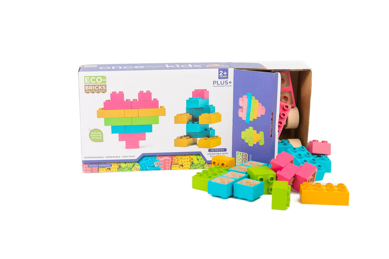 Plus+ Color Wood Bricks Education Medium Set - Once Kids