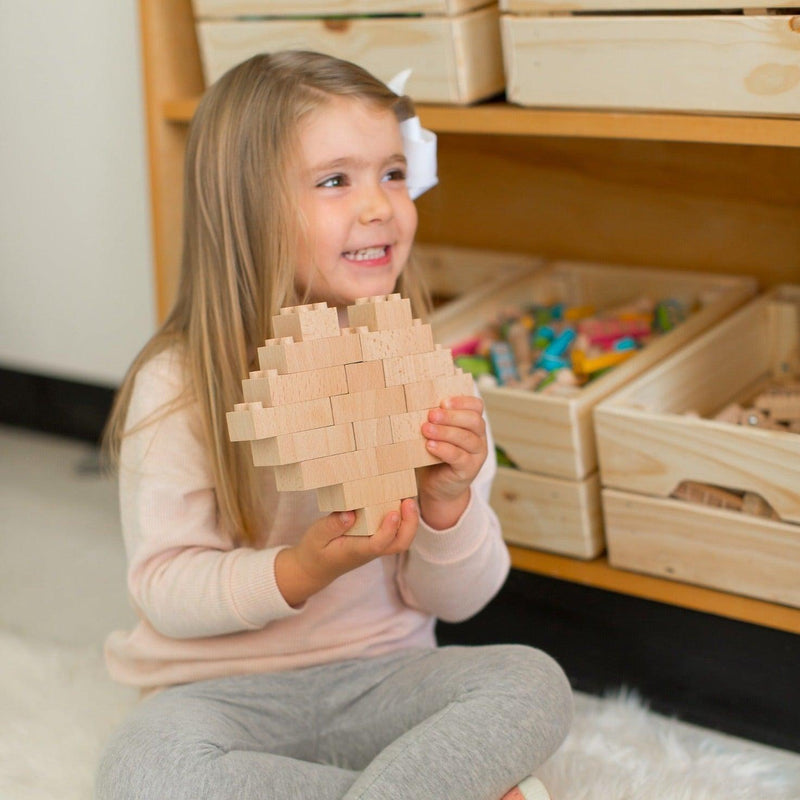 Plus+ Wood Bricks 20pcs - Once Kids