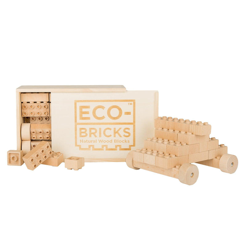 Plus+ Wood Bricks 42pcs - Once Kids