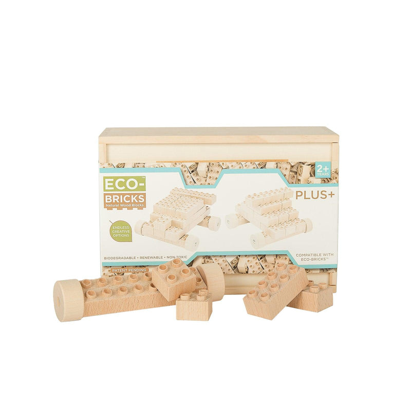 Plus+ Wood Bricks 42pcs - Once Kids