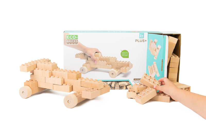 Plus+ Wood Bricks Education Large Set - Once Kids