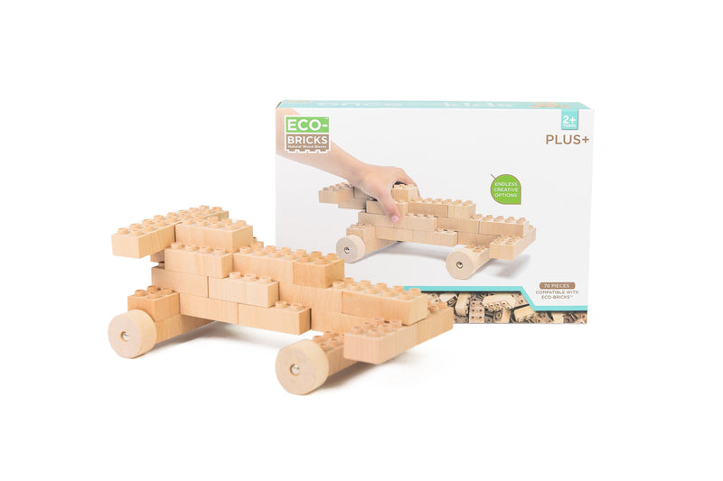 Plus+ Wood Bricks Education Large Set - Once Kids