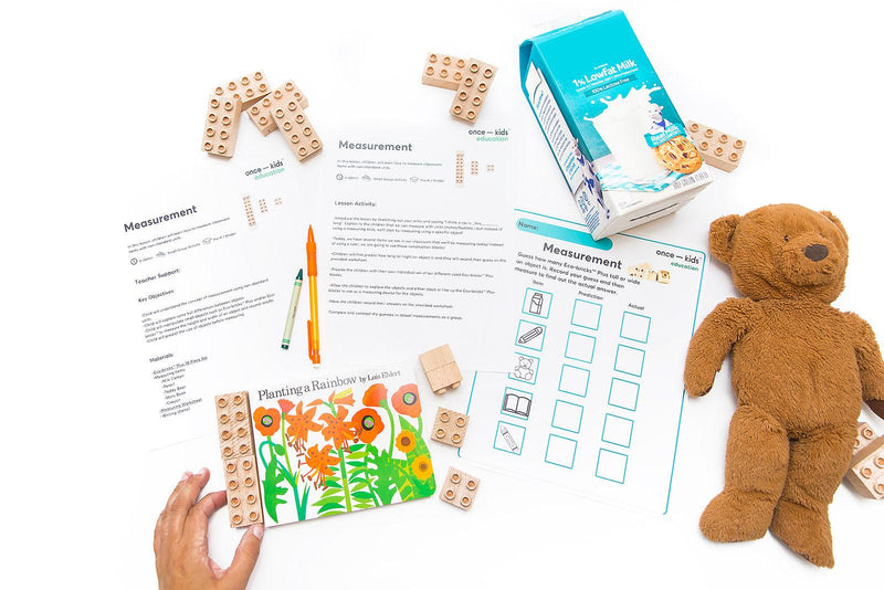 Plus+ Wood Bricks Education Medium Set - Once Kids