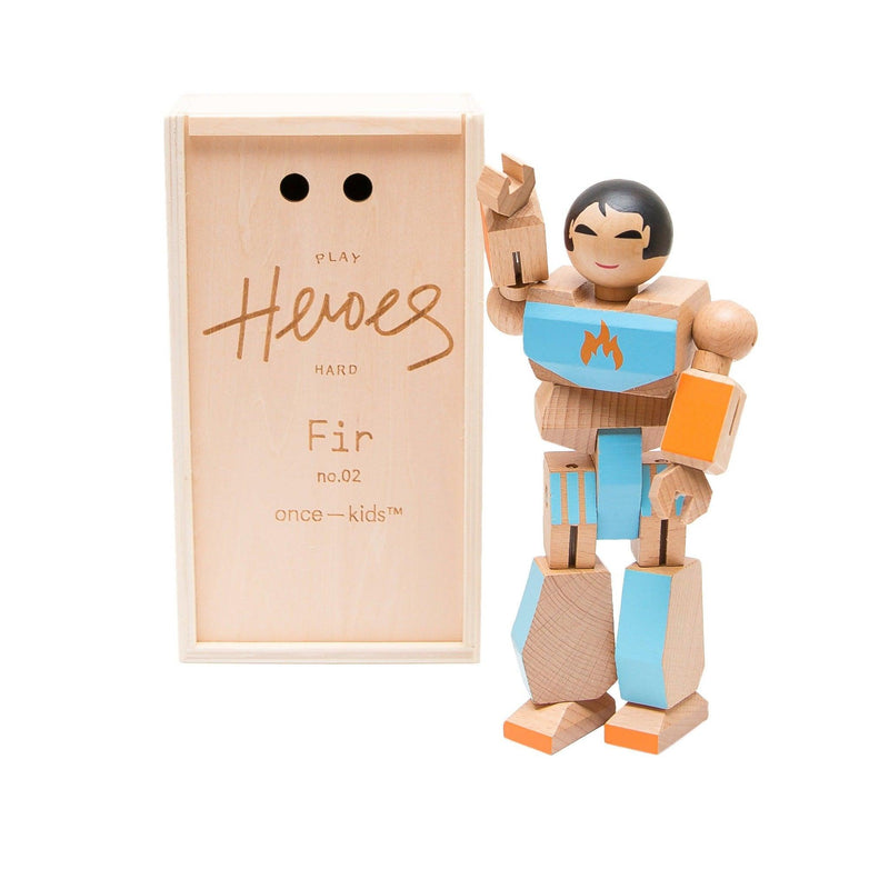 Wood Action Figure Playhard Heroes