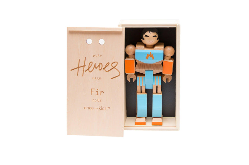 Wood Action Figure Playhard Heroes