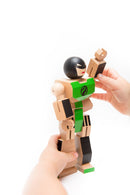 Wood Action Figure Playhard Heroes