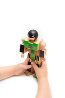 Wood Action Figure Playhard Heroes