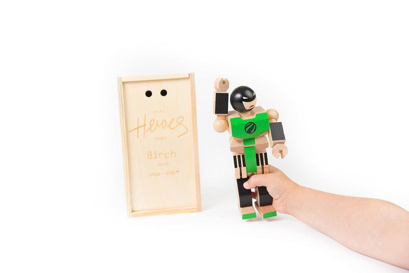 Wood Action Figure Playhard Heroes