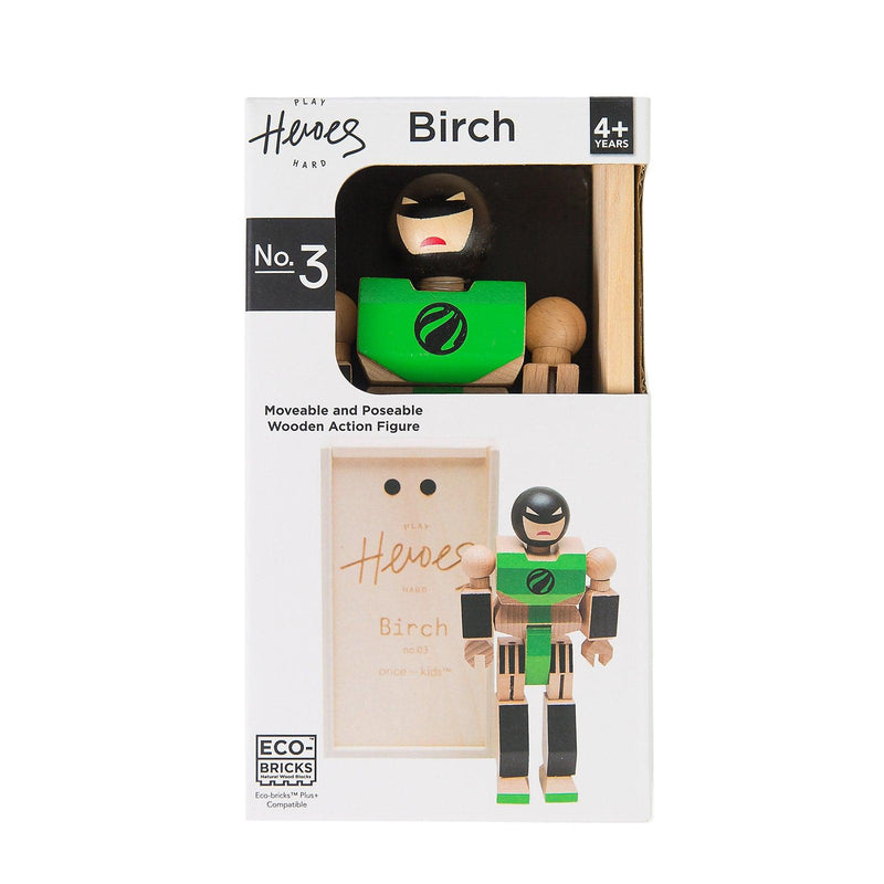 Wood Action Figure Playhard Heroes