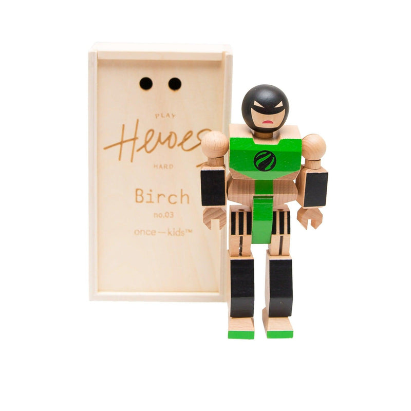 Wood Action Figure Playhard Heroes