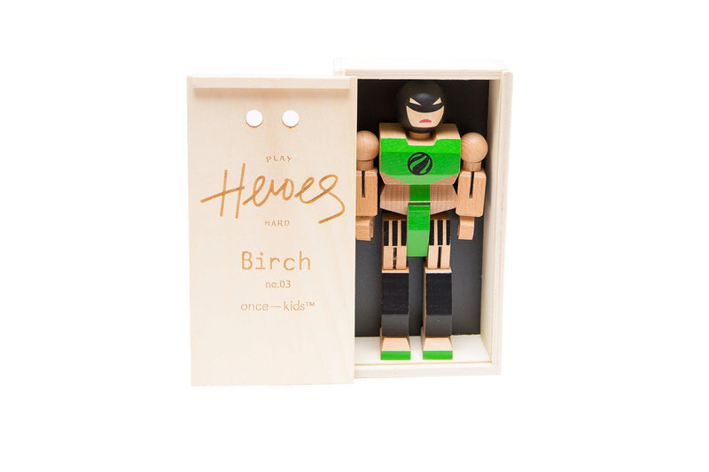 Wood Action Figure Playhard Heroes