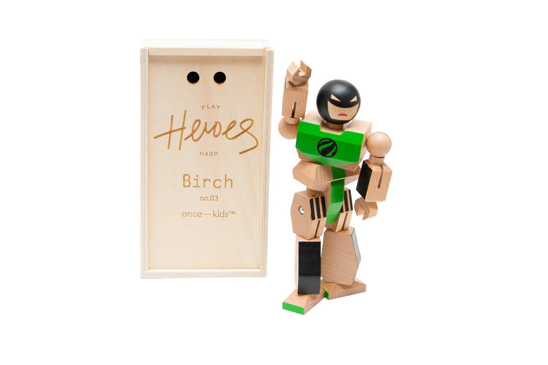 Wood Action Figure Playhard Heroes