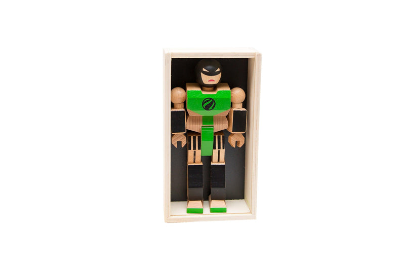 Wood Action Figure Playhard Heroes