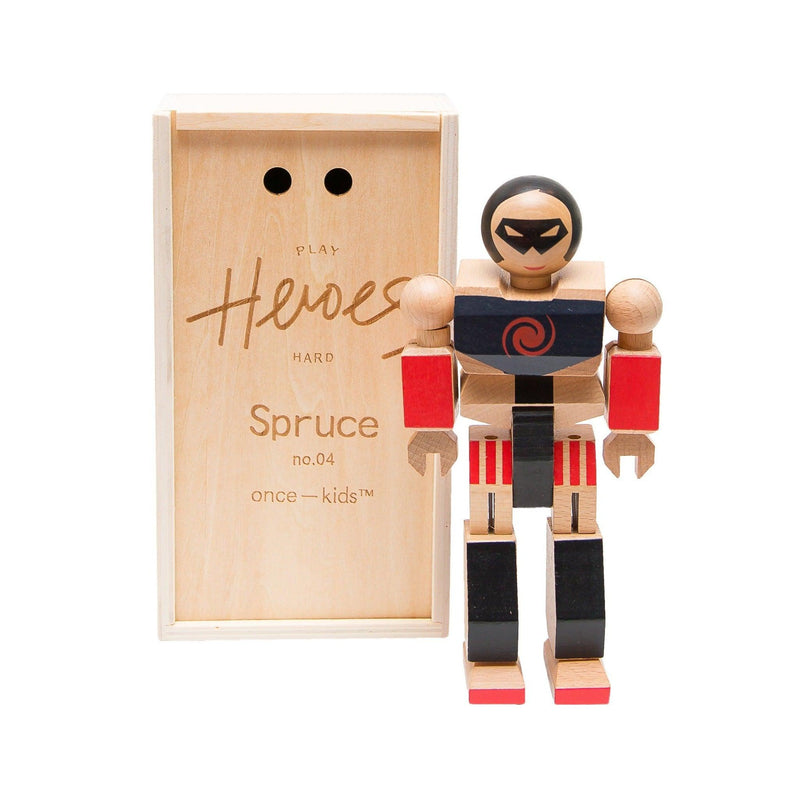 Wood Action Figure Playhard Heroes