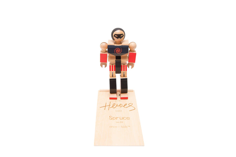 Wood Action Figure Playhard Heroes