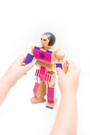 Wood Action Figure Playhard Heroes