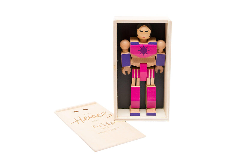 Wood Action Figure Playhard Heroes