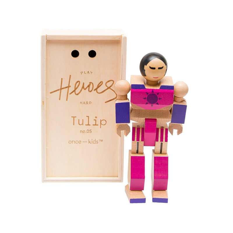 Wood Action Figure Playhard Heroes