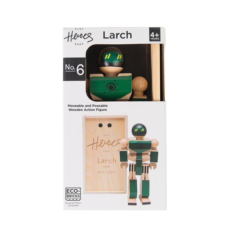 Wood Action Figure Playhard Heroes