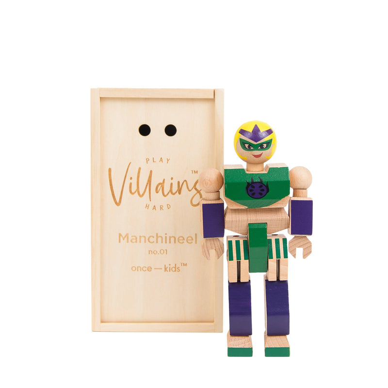 Wood Action Figure Playhard Villains