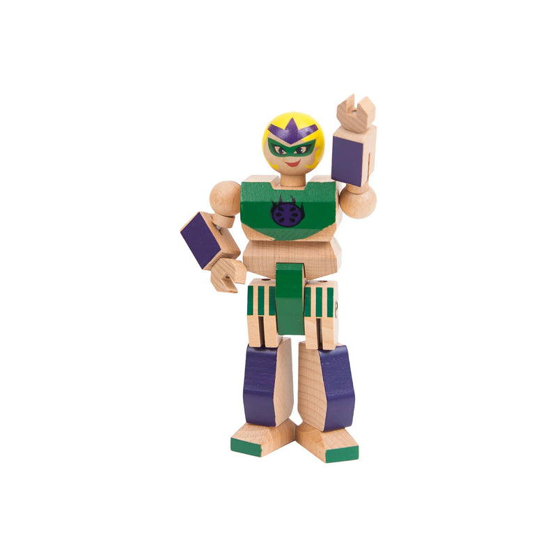 Wood Action Figure Playhard Villains