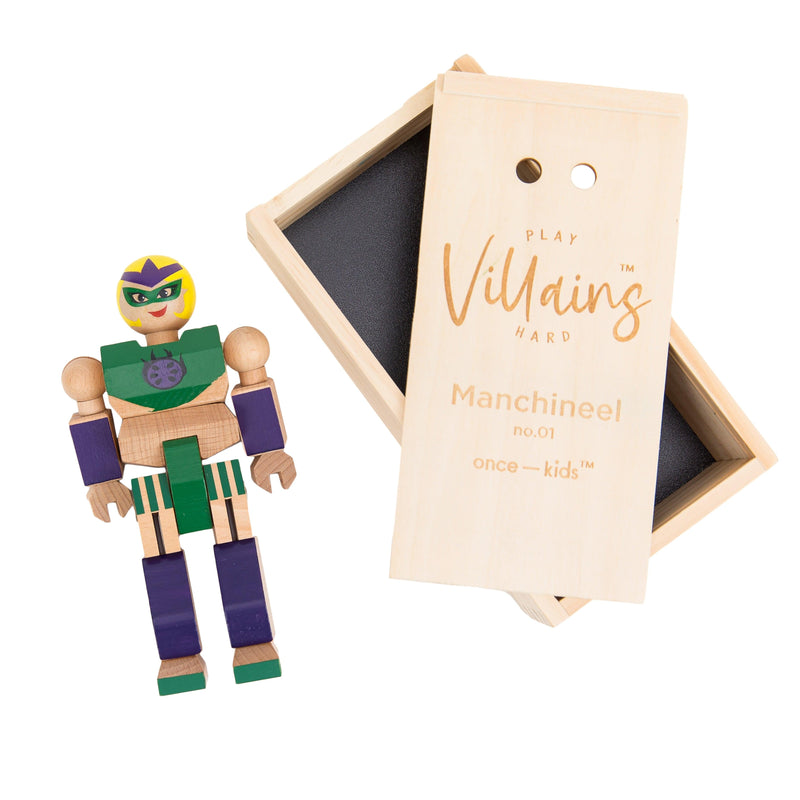 Wood Action Figure Playhard Villains